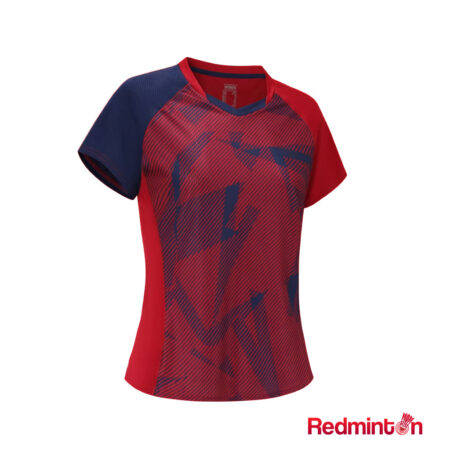 Women Badminton Red T-shirt 560 Navy